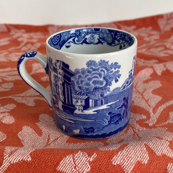 Spode Blue & White C 1816 P, Espresso/Coffee/Tea Mug Porcelain Made In England - Picture 1 of 7
